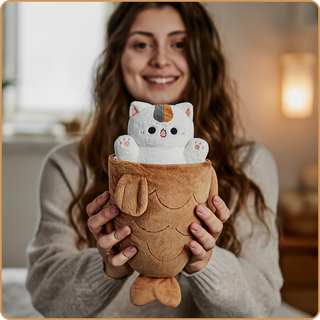 💎Velluna SnuggleCat™ – Ultra-Soft Heartwarming Plush